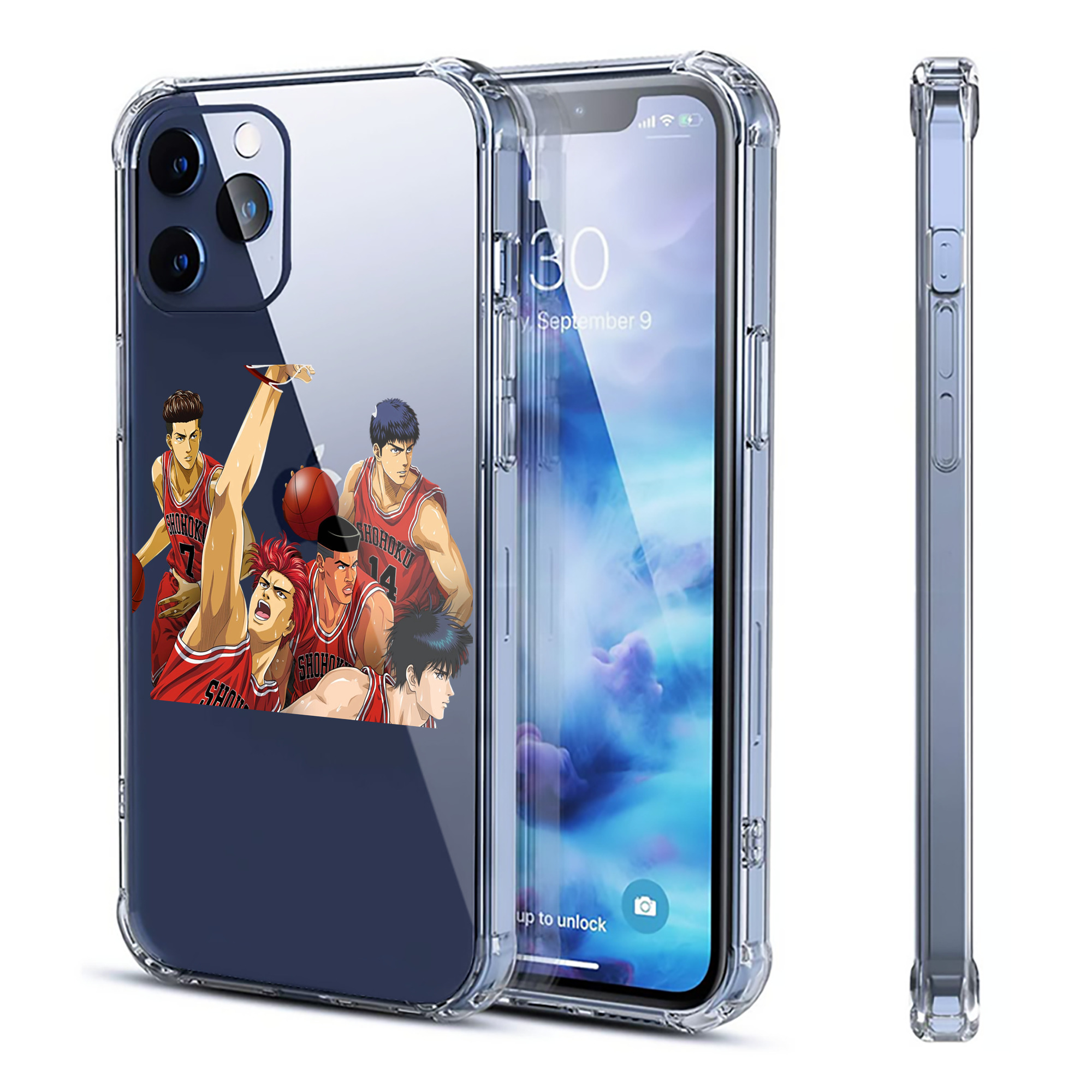 （画像用） SLAM DUNK／スラムダンク 【iPhone 12シリーズ対応】透明スマホケース（クリアソフトケース）